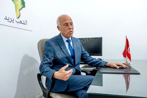 September 18: Profile of Kais Saïed, a presidential candidate who won the first round with 18.4% of the vote; he will face imprisoned candidate Nabil Karoui in the presidential runoff sometime in October. Kais Saïed, a law professor and an unconventional, independent candidate, is a conservative. Since his victory, he has received support not only from the Islamists of Ennahdha but also from losing candidates such as Abbou and Marzouki. Here he is in his campaign office in downtown Tunis. 