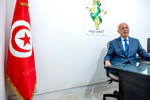 September 18: Profile of Kais Saïed, a presidential candidate who won the first round with 18.4% of the vote; he will face imprisoned candidate Nabil Karoui in the presidential runoff sometime in October. Kais Saïed, a law professor and an unconventional, independent candidate, is a conservative. Since his victory, he has received support not only from the Islamists of Ennahdha but also from losing candidates such as Abbou and Marzouki. Here he is in his campaign office in downtown Tunis. 