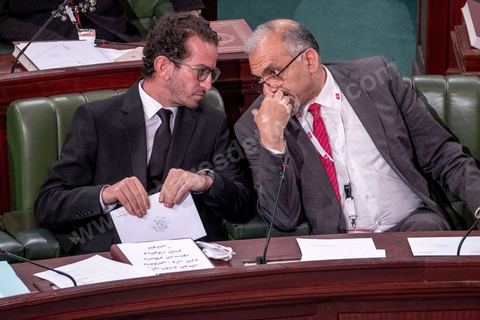 13 novembre 2019 : journée de négociations entre Oussama Khlifi deputé de Qalb Tounes et Ameur Laryedh du parti Ennahdha. L’Assemblée des Représentants du Peuple a tenu ce mercredi sa première séance plénière de la nouvelle législature suite aux élections du 6 octobre sous la présidence du doyen des députés Rached Ghannouchi, président du parti Ennahdha et candidat à la présidence de l'ARP. Après des premiers échanges houleux, notamment de la députée Abir Moussi, les députés ont élu avec 123 voix sur 217 Rached Ghannouchi nouveau Président de l'ARP grâce au soutien de dernière minute du parti de Nabil Karoui, Qalb Tounes, malgré une campagne anti Ennahdha. Samira Chaouchi, députée du parti Qalb Tounes est ensuite élue vice présidente de l'ARP.