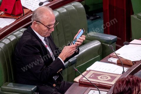 13 novembre 2019 : Ridha Charffeddine, député de Qalb Tounes. L’Assemblée des Représentants du Peuple a tenu ce mercredi sa première séance plénière de la nouvelle législature suite aux élections du 6 octobre sous la présidence du doyen des députés Rached Ghannouchi, président du parti Ennahdha et candidat à la présidence de l'ARP. Après des premiers échanges houleux, notamment de la députée Abir Moussi, les députés ont élu avec 123 voix sur 217 Rached Ghannouchi nouveau Président de l'ARP grâce au soutien de dernière minute du parti de Nabil Karoui, Qalb Tounes, malgré une campagne anti Ennahdha. Samira Chaouchi, députée du parti Qalb Tounes est ensuite élue vice présidente de l'ARP.