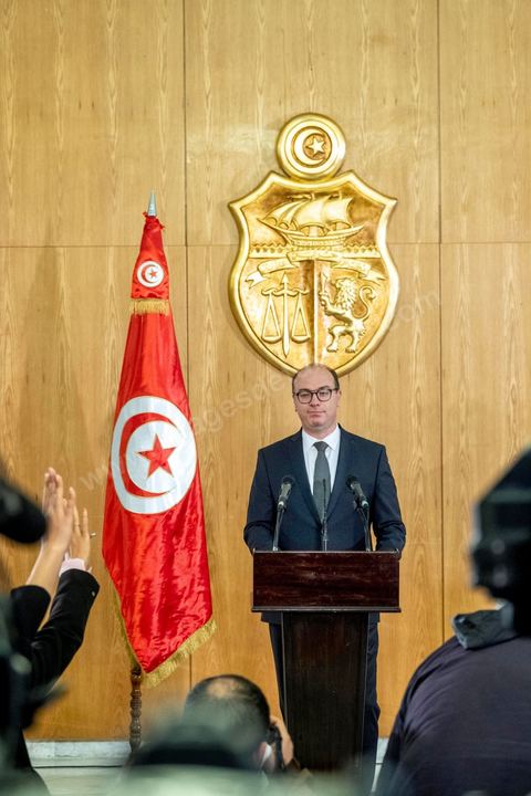 January 24, 2020: First press conference by Elyes Fakhfakh, who was directly appointed by President Kais Saied as Head of Government to form the new government and seek a vote of confidence from the Assembly. He outlined the guiding principles for forming his government, which he envisions as political, lean, and cohesive. “It will be a harmonious and lean government, with no more than 25 ministers, to ensure maximum efficiency. It will include young and female talent and will be announced as soon as possible.”