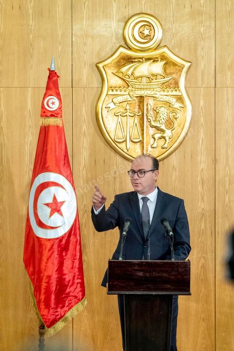 January 24, 2020: First press conference by Elyes Fakhfakh, who was directly appointed by President Kais Saied as Head of Government to form the new government and seek a vote of confidence from the Assembly. He outlined the guiding principles for forming his government, which he envisions as political, lean, and cohesive. “It will be a harmonious and lean government, with no more than 25 ministers, to ensure maximum efficiency. It will include young and female talent and will be announced as soon as possible.”