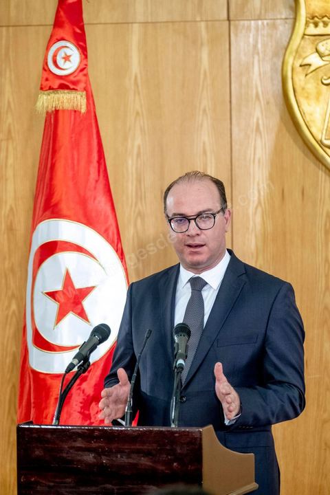 January 24, 2020: First press conference by Elyes Fakhfakh, who was directly appointed by President Kais Saied as Head of Government to form the new government and seek a vote of confidence from the Assembly. He outlined the guiding principles for forming his government, which he envisions as political, lean, and cohesive. “It will be a harmonious and lean government, with no more than 25 ministers, to ensure maximum efficiency. It will include young and female talent and will be announced as soon as possible.”