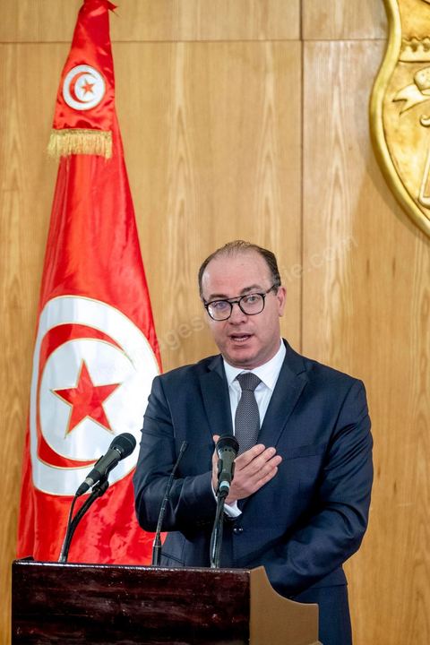 January 24, 2020: First press conference by Elyes Fakhfakh, who was directly appointed by President Kais Saied as Head of Government to form the new government and seek a vote of confidence from the Assembly. He outlined the guiding principles for forming his government, which he envisions as political, lean, and cohesive. “It will be a harmonious and lean government, with no more than 25 ministers, to ensure maximum efficiency. It will include young and female talent and will be announced as soon as possible.”
