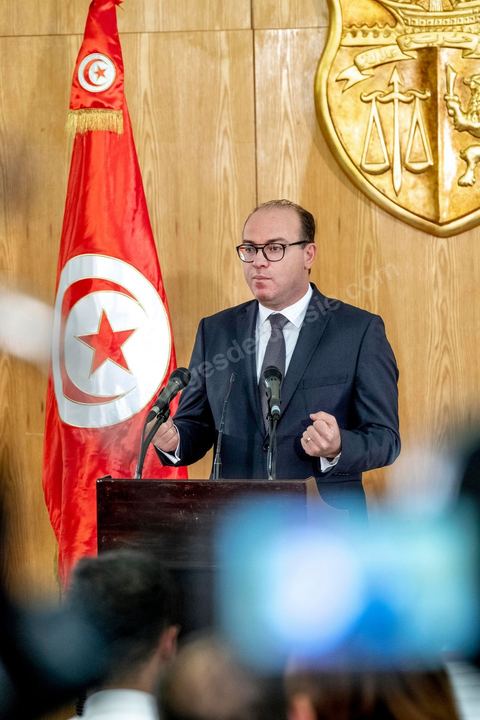 January 24, 2020: First press conference by Elyes Fakhfakh, who was directly appointed by President Kais Saied as Head of Government to form the new government and seek a vote of confidence from the Assembly. He outlined the guiding principles for forming his government, which he envisions as political, lean, and cohesive. “It will be a harmonious and lean government, with no more than 25 ministers, to ensure maximum efficiency. It will include young and female talent and will be announced as soon as possible.”
