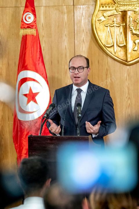 January 24, 2020: First press conference by Elyes Fakhfakh, who was directly appointed by President Kais Saied as Head of Government to form the new government and seek a vote of confidence from the Assembly. He outlined the guiding principles for forming his government, which he envisions as political, lean, and cohesive. “It will be a harmonious and lean government, with no more than 25 ministers, to ensure maximum efficiency. It will include young and female talent and will be announced as soon as possible.”