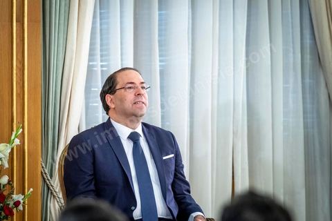 28 février 2020 : passation de pouvoir entre les deux chefs de gouvernement, Youssef Chahed, sortant, et Elyes Fakhfakh, fraichement investi par le parlement. La cérémonie que c'est déroulé en présence des memebres des deux gouvernements commença par un discours de Youssef Chahed puis de Elyes Fakhfakh. 