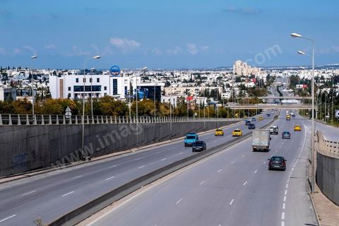 April 4, 2020: Downtown Tunis and its major thoroughfares, including Habib Bourguiba Avenue, were deserted during the government-imposed lockdown due to COVID-19. A curfew was also in effect during this period, from 6 p.m. until 6 a.m. 