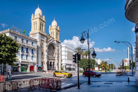 April 4, 2020: Downtown Tunis and its major thoroughfares, including Habib Bourguiba Avenue, were deserted during the government-imposed lockdown due to COVID-19. A curfew was also in effect during this period, from 6 p.m. until 6 a.m. 