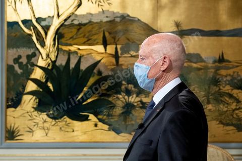 August 17, 2020: Kaïs Saied, President of the Republic of Tunisia, at the Palace of Carthage 