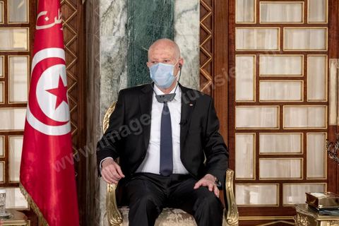 August 17, 2020: Kaïs Saied, President of the Republic of Tunisia, at the Palace of Carthage 