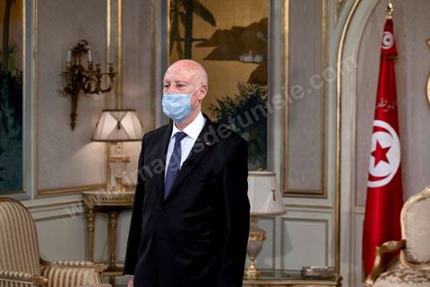 August 17, 2020: Kaïs Saied, President of the Republic of Tunisia, at the Palace of Carthage 