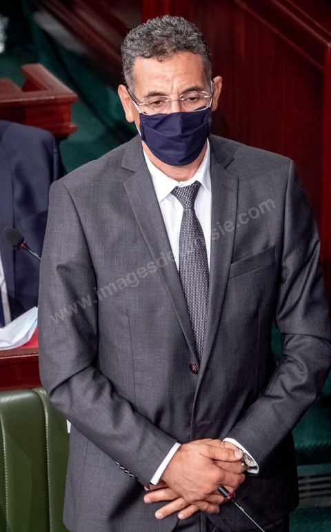 1er septembre 2020 : Taoufik Charfeddine, Avocat à Sousse,  nommé ministre de l'intérieur à al demande de Kais Saied. Hichem Mechichi devant l'ARP lors du vote de confiance du gouvernement de Hichem Mechichi, Premier ministre proposé par le président Kais Saied suite à la démission de Elyes Fakhfakh demandé un mois plus tot par le Président, à l'assemblée des Représentants du Peuple. Après la présentation des membres du gouvernement, le premier ministre nommé présente son programme pour le vote de confiance qui doit avoir lieu dans la soirée après les questions des parlementaires. 