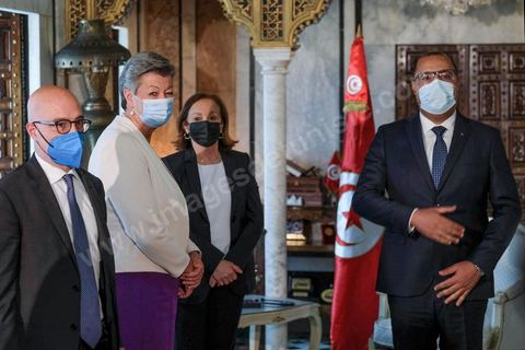 Meeting with HoGovernment (and Ministry of Interior a.i.) Hichem Mechichi and Ylva Johansson, European Commissioner for Home Affairs, and Luciana Lamorgese, Interior Ministery of Italia, will visit Tunisia on Thursday 20 May 2021.