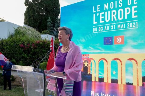 Inauguration at Sidi Bou Saïd of an EU funded project under “Europe Creative” with Ylva Johansson, European Commissioner for Home Affairs, will visit Tunisia on Thursday 20 May 2021.