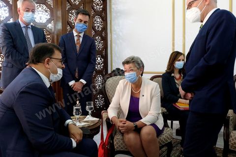 Arrived in Tunis airport of Ylva Johansson, European Commissioner for Home Affairs, and Luciana Lamorgese, Interior Ministery of Italia, will visit Tunisia on Thursday 20 and Friday 21 May 2021.