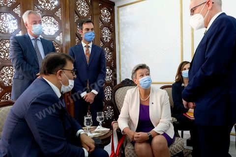 Arrived in Tunis airport of Ylva Johansson, European Commissioner for Home Affairs, and Luciana Lamorgese, Interior Ministery of Italia, will visit Tunisia on Thursday 20 and Friday 21 May 2021.