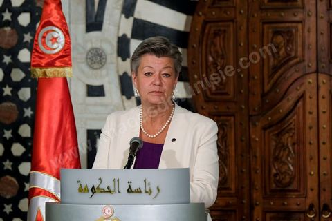 Press declaration at the  HoGovernment. Ylva Johansson, European Commissioner for Home Affairs, and Luciana Lamorgese, Interior Ministery of Italia, will visit Tunisia on Thursday 20 May 2021.