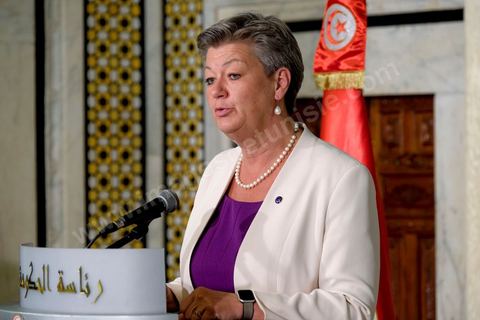 Press declaration at the  HoGovernment. Ylva Johansson, European Commissioner for Home Affairs, and Luciana Lamorgese, Interior Ministery of Italia, will visit Tunisia on Thursday 20 May 2021.