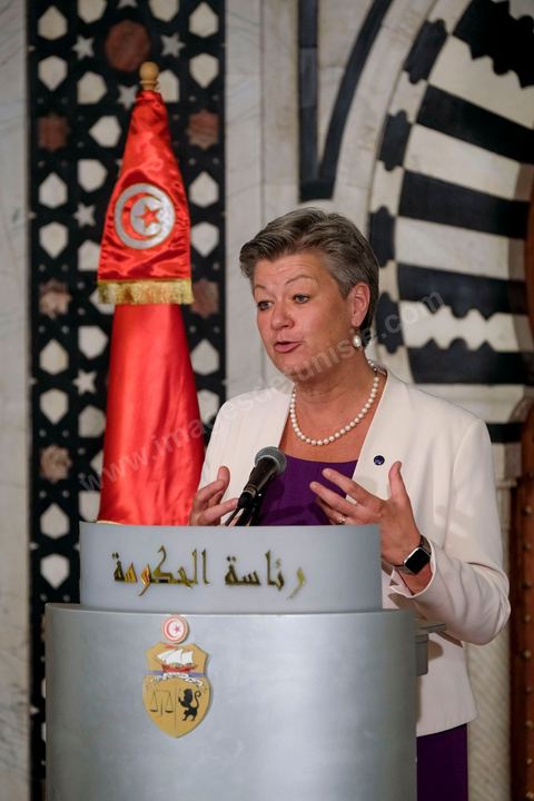Press declaration at the  HoGovernment. Ylva Johansson, European Commissioner for Home Affairs, and Luciana Lamorgese, Interior Ministery of Italia, will visit Tunisia on Thursday 20 May 2021.