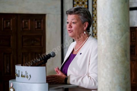 Press declaration at the  HoGovernment. Ylva Johansson, European Commissioner for Home Affairs, and Luciana Lamorgese, Interior Ministery of Italia, will visit Tunisia on Thursday 20 May 2021.