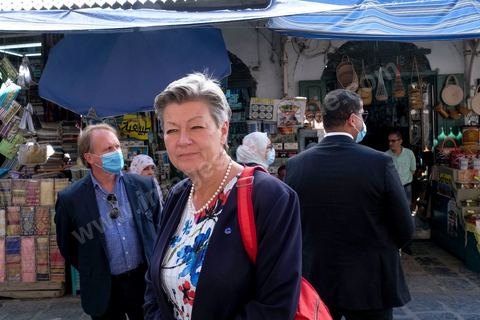 Visit of the Tunis medina by Ylva Johansson, European Commissioner for Home Affairs, will visit Tunisia on Thursday 20 and Friday 21 May 2021.