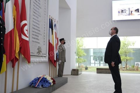 3 juin 2021 : Visite du Musée du Bardo par Jean CASTEX, Premier ministre, en compagnie de sa femme et du Ministre tunisien du tourisme et de la culture dans le cadre de sa visite à Tunis à l’occasion du 3ème Haut Conseil de Coopération franco-tunisien, accompagné de M. Jean-Yves LE DRIAN, ministre de l'Europe et des Affaires étrangères, de Mme Frédérique VIDAL, ministre de l'Enseignement supérieur, de la Recherche et de l'Innovation, de M. Jean-Baptiste DJEBBARI, ministre délégué auprès de la ministre de la Transition écologique, chargé des Transports, de M. Alain GRISET, ministre délégué auprès du ministre de l’Économie, des Finances et de la Relance, chargé des Petites et Moyennes Entreprises. POOL