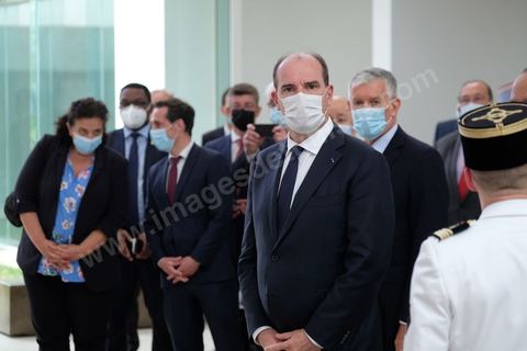 3 juin 2021 : Visite du Musée du Bardo par Jean CASTEX, Premier ministre, en compagnie de sa femme et du Ministre tunisien du tourisme et de la culture dans le cadre de sa visite à Tunis à l’occasion du 3ème Haut Conseil de Coopération franco-tunisien, accompagné de M. Jean-Yves LE DRIAN, ministre de l'Europe et des Affaires étrangères, de Mme Frédérique VIDAL, ministre de l'Enseignement supérieur, de la Recherche et de l'Innovation, de M. Jean-Baptiste DJEBBARI, ministre délégué auprès de la ministre de la Transition écologique, chargé des Transports, de M. Alain GRISET, ministre délégué auprès du ministre de l’Économie, des Finances et de la Relance, chargé des Petites et Moyennes Entreprises. POOL