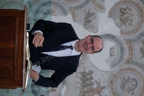 3 juin 2021 : Visite du Musée du Bardo par Jean CASTEX, Premier ministre, en compagnie de sa femme et du Ministre tunisien du tourisme et de la culture dans le cadre de sa visite à Tunis à l’occasion du 3ème Haut Conseil de Coopération franco-tunisien, accompagné de M. Jean-Yves LE DRIAN, ministre de l'Europe et des Affaires étrangères, de Mme Frédérique VIDAL, ministre de l'Enseignement supérieur, de la Recherche et de l'Innovation, de M. Jean-Baptiste DJEBBARI, ministre délégué auprès de la ministre de la Transition écologique, chargé des Transports, de M. Alain GRISET, ministre délégué auprès du ministre de l’Économie, des Finances et de la Relance, chargé des Petites et Moyennes Entreprises. POOL