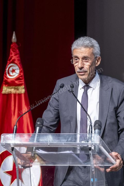 7 juin 2022 : Samir Saied, Ministre tunisien de l'Économie et de la Planification, gouvernement de Nejla Bouden. 