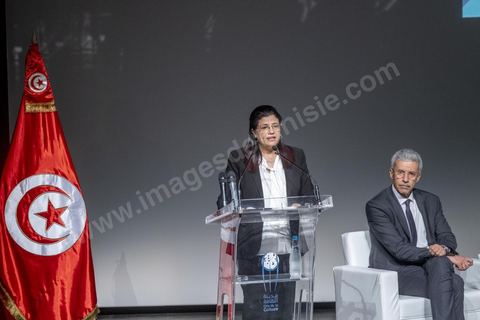 7 juin 2022 : Sihem Boughdiri Nemsia, ministre des finances, gouvernement de Nejla Bouden.