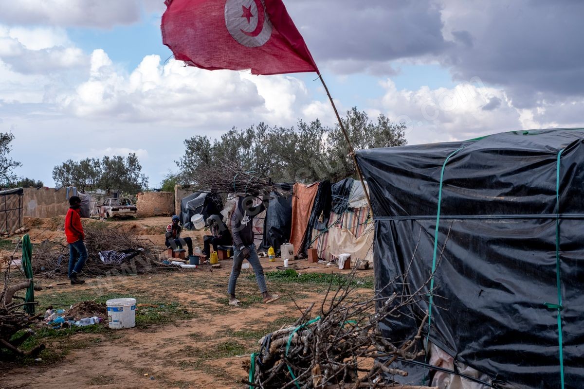Camps de migrants à Sfax et Tunis 21022024