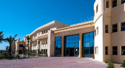 Vue exterieur des batiments de l'International School of Carthage ISC - Ecole International de Carthage - Ecole privée couvrant les enseignements de la maternelle au lycée