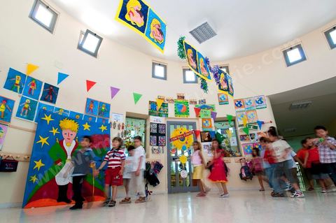 Enfants et éléves de la maternelle de l'International School of Carthage ISC - Ecole International de Carthage - Ecole privée couvrant les enseignements de la maternelle au lycée