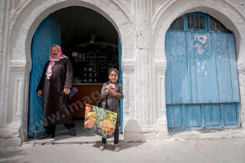 Epicerie / Hanout de Mohamed Ben Moussa sur la grande place du marché de Erriadh