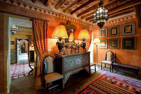 Salles et salle  manger - Dar El Hadir de Antoine dans la medina de Tozeur