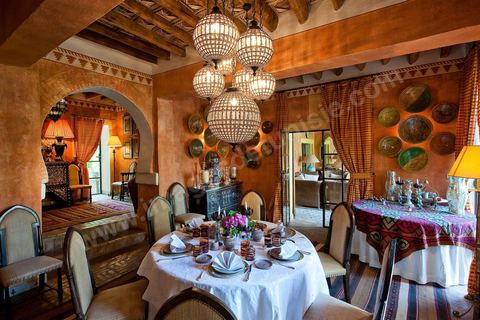 Salles et salle  manger - Dar El Hadir de Antoine dans la medina de Tozeur