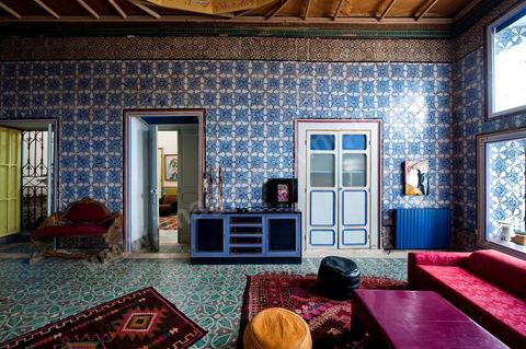 La Chambre Bleue B&B Bed and Breakfast dans la Maison de Marouane et Sondos Ben Milled dans la medina de Tunis