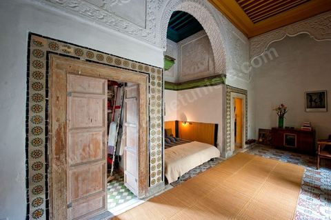 Chambre à coucher dans la Maison de Marouane et Sondos Ben Milled dans la medina de Tunis
