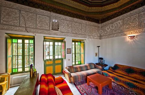 Salon dans la Maison de Marouane et Sondos Ben Milled dans la medina de Tunis