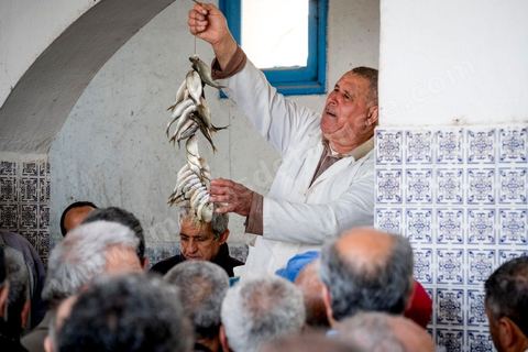 Criée aux poissons au marché de Houmt Souk