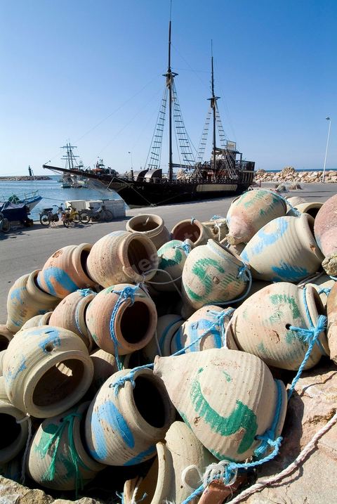 MArina et portd e pêche de Houmt Souk