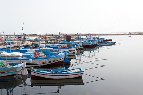 port de pêche d'El Ataya sur l'île Chergui de Kerkennah