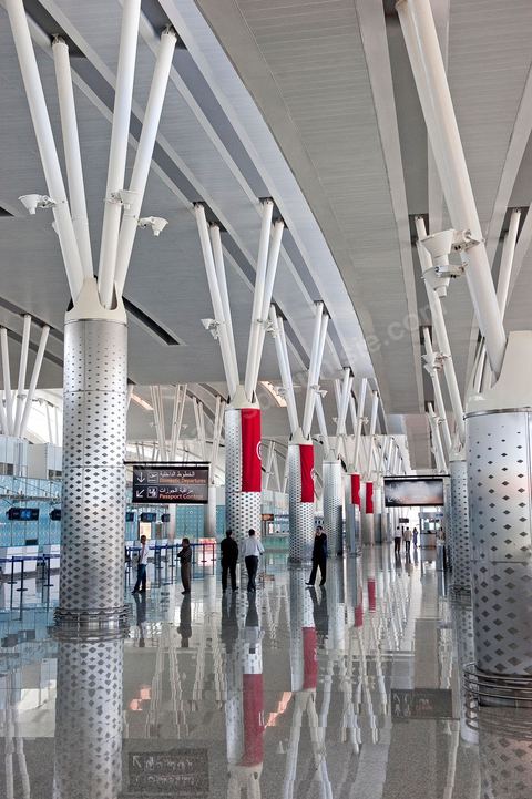 Hall d'enregistrement et départ. Aéroport international d'Enfidha Zine El Abidine Ben Ali