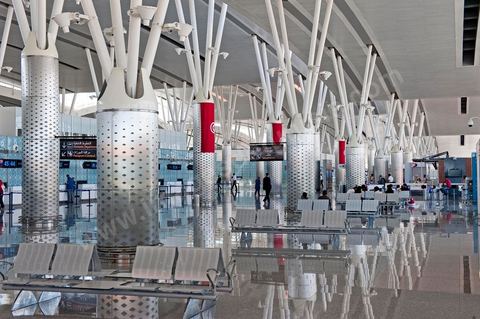 Hall d'enregistrement et départ. Aéroport international d'Enfidha Zine El Abidine Ben Ali