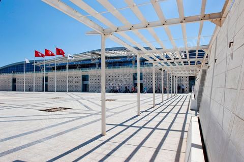 façade extérieure de l'Aéroport international d'Enfidha Zine El Abidine Ben Ali