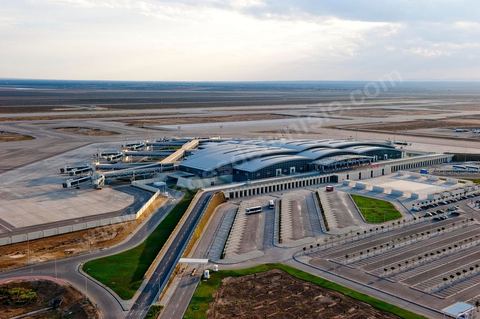 Vue générale depuis la tour de contrôle de l'Aéroport international d'Enfidha Zine El Abidine Ben Ali