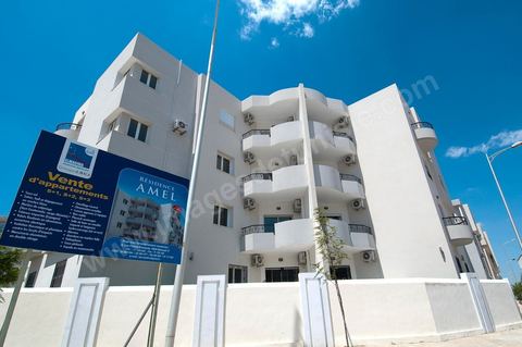 Immeuble résidentiel dans la nouvelle zone d'extension des Begres du Lac à Tunis