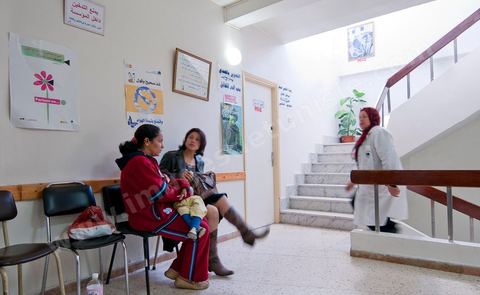 Espace d'accueil au Centre de Recherche en Santé de la Repproduction de l'Ariana à Tunis - Office national de la Famille et de la Population - Ministère de la Santé Publique