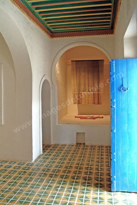 Pièce intérieure du Houch, maison traditionnelle djerbienne - Ile de Djerba